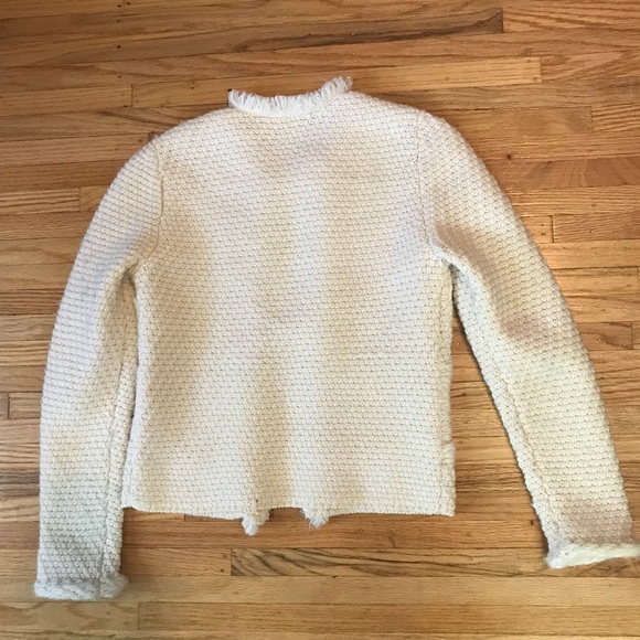 Ann Taylor white sweater jacket XS - Picture 5 of 6